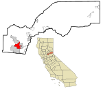 Placer County California Incorporated and Unincorporated areas Rocklin Highlighted